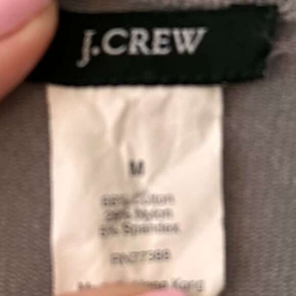 J. Crew Light Gray Classic Cardigan - Size Medium - Picture 3 of 3
